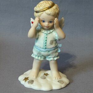 Vintage Angel Figurine Bronson Tender Heart 1995 BC Katharine Stevenson Peek Boo